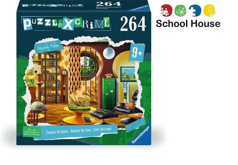 Ravensburger Puzzle X Crime Kids Mystery Stolen Time 264 Piece Puzzle – Detective Crime Investigation Game for Kids Ages 9+