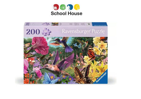Hummingbirds & Butterflies 200 Piece Puzzle – Feel Well & Puzzle Large Piece Jigsaw