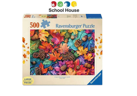 Autumn Riches 500 Large Piece Puzzle – Cozy Seasonal Jigsaw for Relaxation