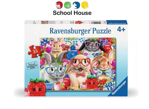 Bunnies & Berries 35 Piece Puzzle – Whimsical Kids Jigsaw for Fun & Learning