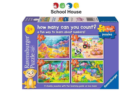 My First Puzzle: How Many Can You Count? – Educational Chunky Jigsaw Puzzle Set for Kids Ages 2+