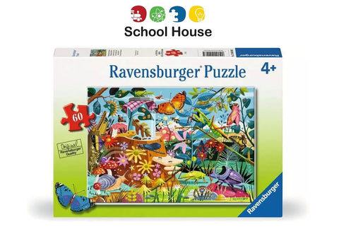 Backyard Bug World 60 Piece Jigsaw Puzzle – Kids Nature Puzzle by Ravensburger