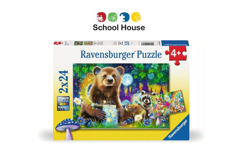 Lovable Woodland Friends – 2 x 24 Piece Jigsaw Puzzle Set (Ages 4+)
