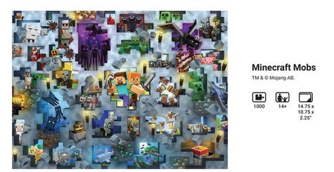 MINECRAFT MOBS CHALLENGE 1000 PIECE PUZZLE
