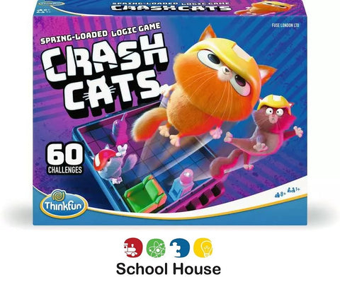 Crash Cats Game | Kids Logic Puzzle Game with 60 Challenges & Sliding Cat Action