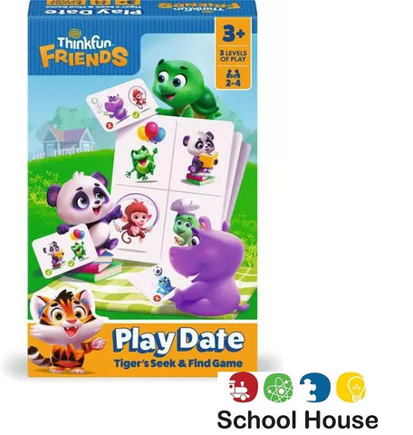Play Date Game ThinkFun Friends | Tiger Seek & Find Matching Game for Kids Ages 3+