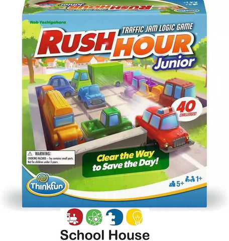 Rush Hour Jr. Logic Game for Kids – Traffic Jam Brain Teaser & Problem-Solving STEM Puzzle Ages 5+