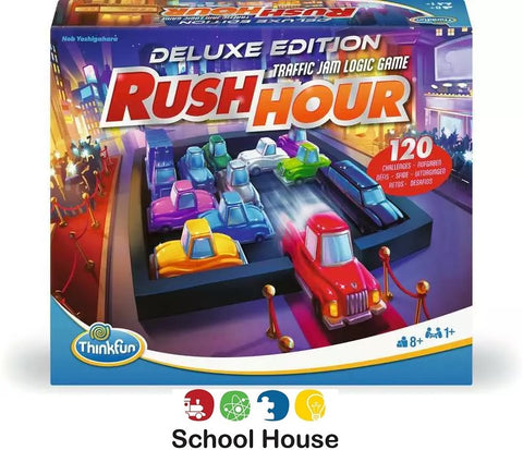Rush Hour Deluxe Game | Premium Traffic Logic Puzzle with 120 Challenges for Kids & Adults