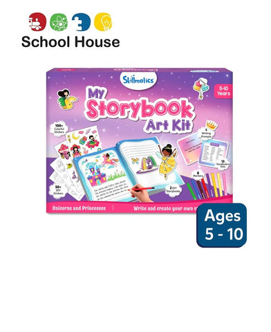 My Storybook Art Kit – Unicorns & Princesses (Creative Writing & Art Kit for Kids)