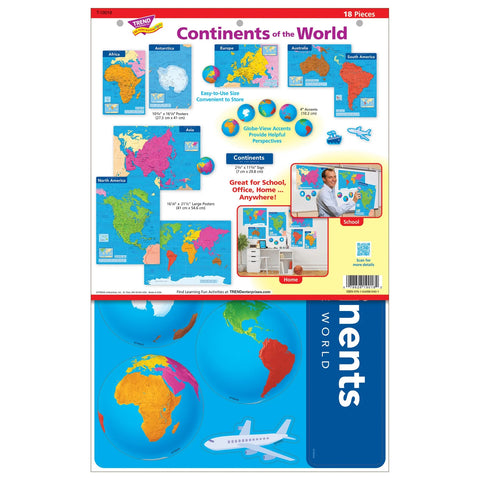 CONTINENTS OF THE WORLD LEARNING BULLETIN BOARD SET