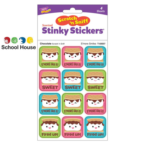 SMORE SMILES STINKY STICKERS