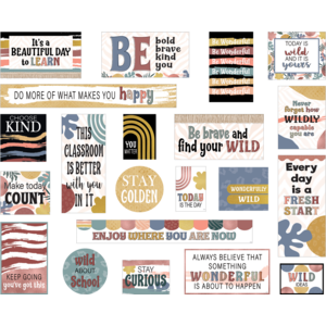 WONDERFULLY WILD MINI BULLETIN BOARD SET