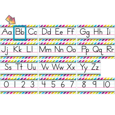 BRIGHTS 4EVER ALPHABET BULLETIN BOARD SET