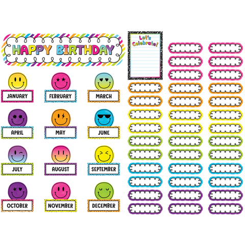 BRIGHTS 4EVER HAPPY BIRTHDAY MINI BULLETIN BOARD SET