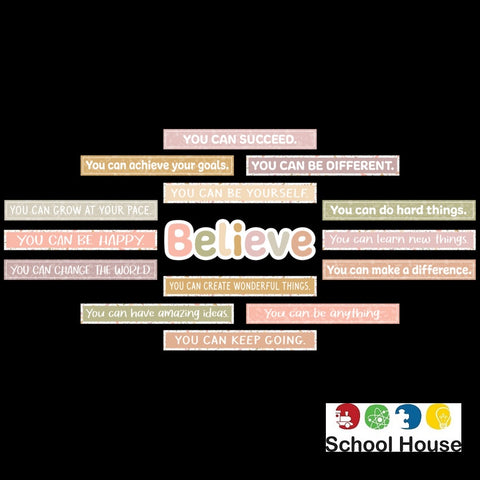 TERRAZZO TONES BELIEVE MINI BULLETIN BOARD SET