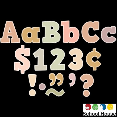 TERRAZZO TONES 4" COMBO LETTERS