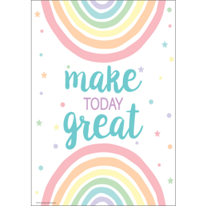 MAKE TODAY GREAT POSTER PASTEL POP