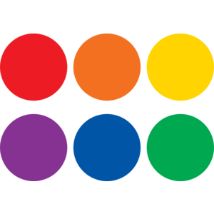 CARPET MARKERS 4" COLORFUL CIRCLES
