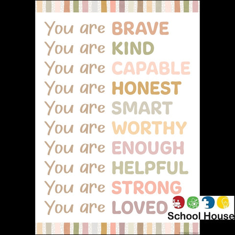 YOU ARE POSITIVE POSTER TERRAZZO TONES
