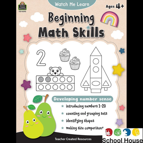 BEGINNING MATH SKILLS WATCH ME LEARN WORKBOOK