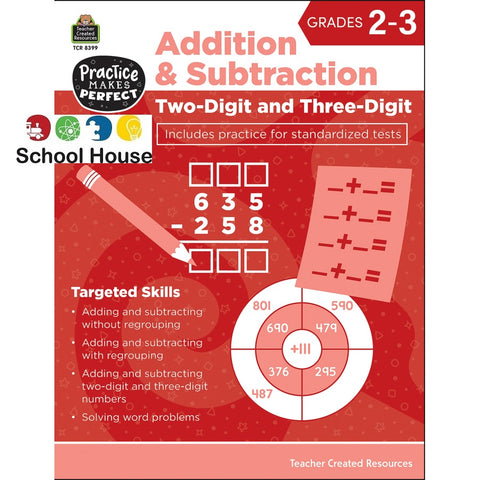TWO & THREE DIGIT ADDITION & SUBTRACTIONWORKBOOK GR 2-3