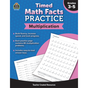 MULTIPLICATION TIMED MATH FACTS BOOK