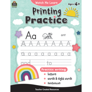 PRINTING PRACTICE WATCH ME LEARN BOOK