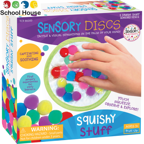 Sensory Discs Set of 3 | Squishy Tactile Fidget Toys for Sensory Play & Stress Relief