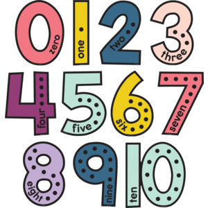 OH HAPPY DAY JUMBO NUMBERS BULLETIN BOARD SET