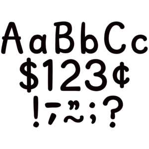 BLACK 4" LETTERS COMBO