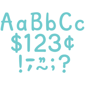 LIGHT TURQUOISE 4" LETTERS COMBO