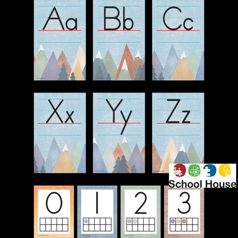 MOVING MOUNTAINS ALPHABET BULLLETIN BOARD SET