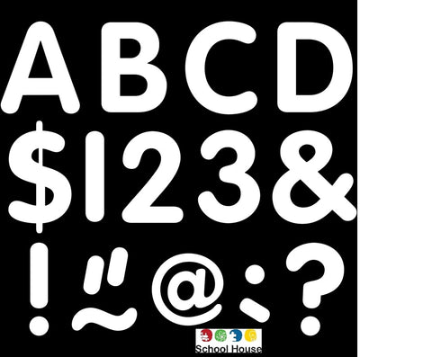 WHITE CLASSIC 2" LETTERS