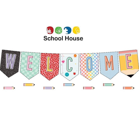 COOL FOR SCHOOL WELCOME BB SET PENNANTS
