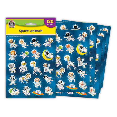 SPACE ANIMALS STICKERS OUTER SPACE CREW