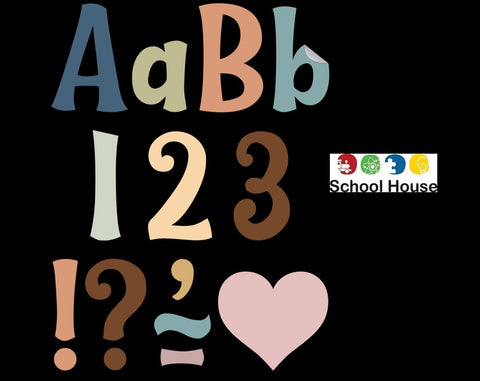 CALMING 4" WHIMSY SELF ADHESIVE LETTERS
