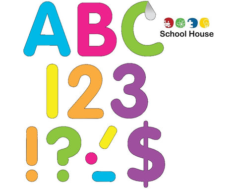 Brights 4 Inch Classic Self Adhesive Letters – Colorful Bulletin Board Alphabet Letters for Classrooms
