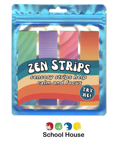 Zen Strips Bumpy Gradient Sensory Fidget Stickers | Colorful Tactile Strips for Focus & Calm