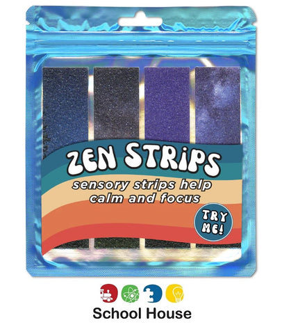 Zen Strips Sand Nature Sensory Fidget Stickers | Celestial Textured Strips for Focus & Calm