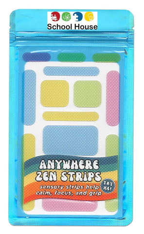Zen Strips Bumpy Pastel Colors Sensory Stickers | Multi-Size Fidget Strips for Focus & Calm