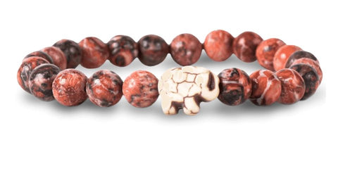 FAHLO ELEPHANT DESERT STONE BRACELET