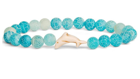 FAHLO DOLPHIN AQUA BLUE BRACELET
