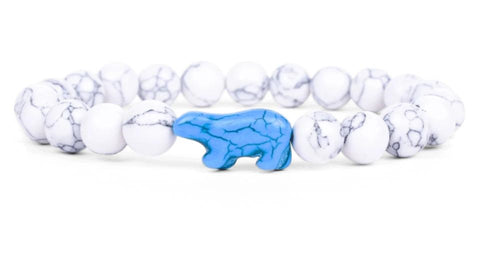 FAHLO POLAR BEAR WHITE BRACELET