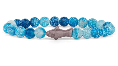 FAHLO SHARK AQUA BLUE BRACELET