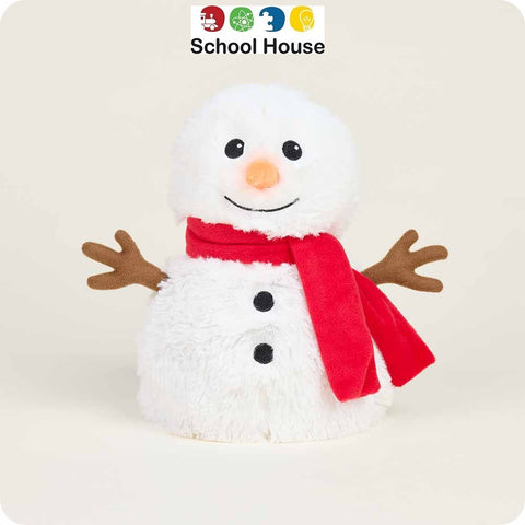 WARMIES SNOWMAN WITH RED SCARF