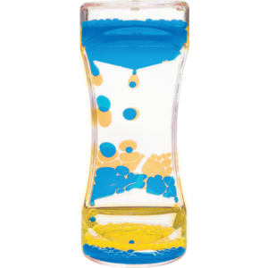 Liquid Motion Bubbler Blue & Yellow