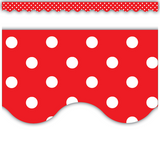 Red Polka Dots Border