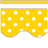 Yellow Polka Dots Border