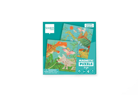 Magnetic Puzzle Book To Go Dinosaurs