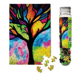 Stained Glass Tree Mini Jigsaw Puzzle